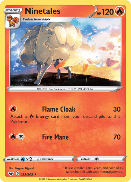 Ninetales (23) — Sword & Shield