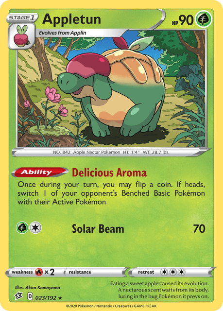 Appletun (Reverse Holofoil) (23) — Rebel Clash