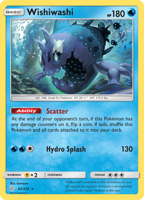 Wishiwashi (Reverse Holofoil) (62) — Cosmic Eclipse