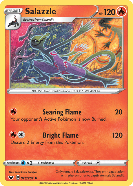 Salazzle (28) — Sword & Shield