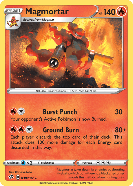 Magmortar (Reverse Holofoil) (30) — Rebel Clash