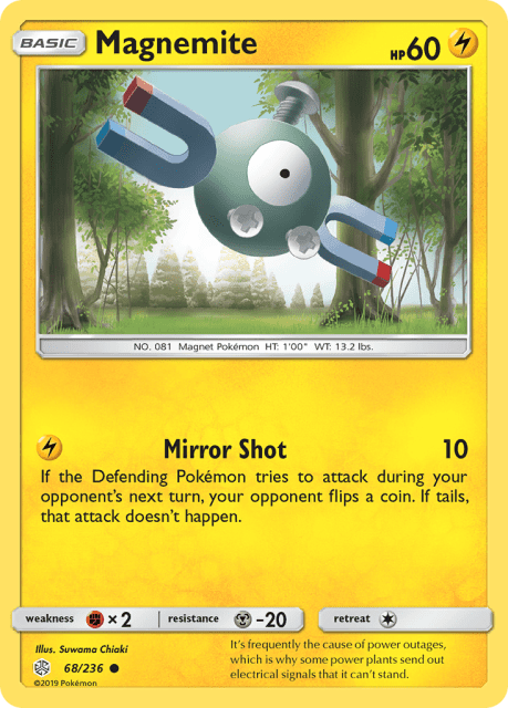 Magnemite (Reverse Holofoil) (68) — Cosmic Eclipse