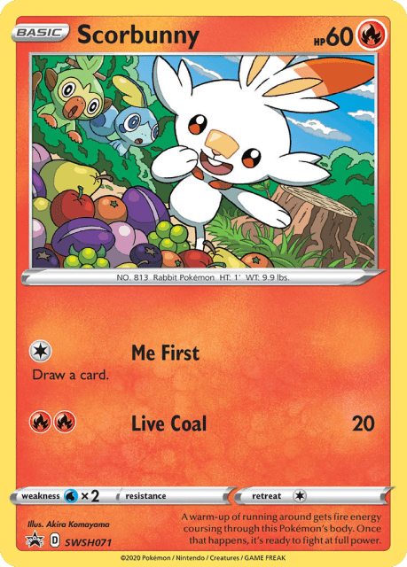 Scorbunny (Holofoil) (SWSH071) — SWSH Black Star Promos