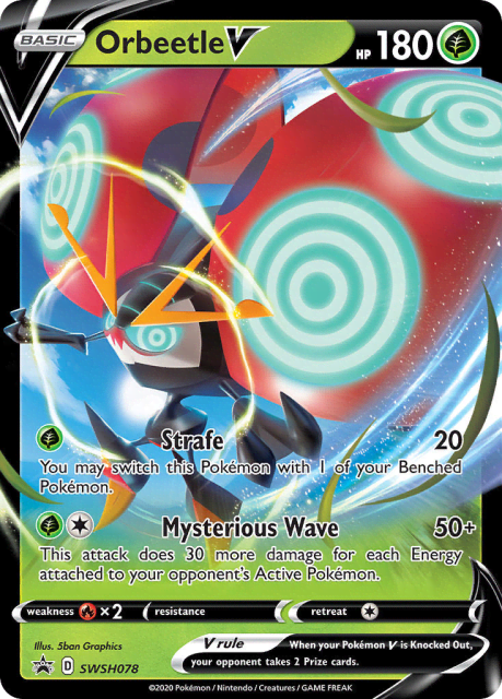 Orbeetle V (Holofoil) (SWSH078) — SWSH Black Star Promos