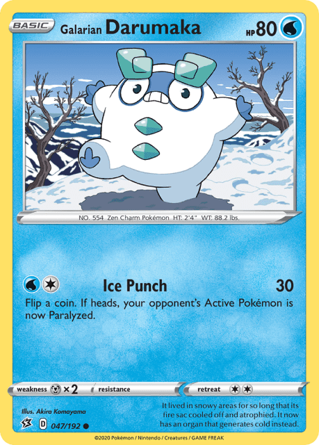 Galarian Darumaka (Reverse Holofoil) (47) — Rebel Clash