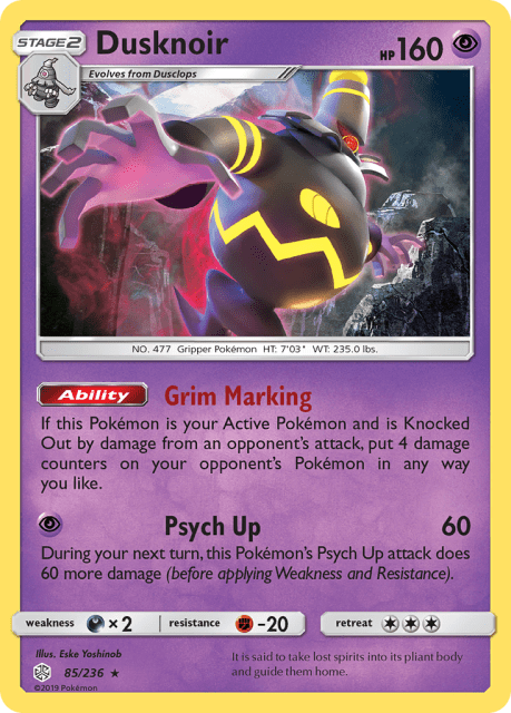 Dusknoir (Holofoil) (85) — Cosmic Eclipse