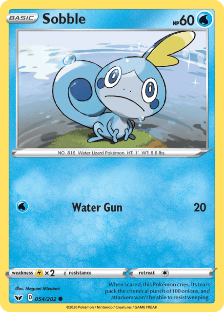 Sobble (Cosmos Holofoil) (54) — Sword & Shield