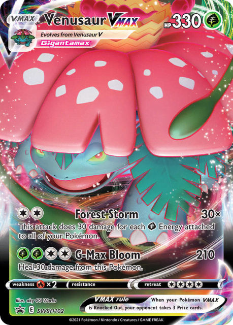 Venusaur VMAX (Holofoil) (SWSH102) — SWSH Black Star Promos