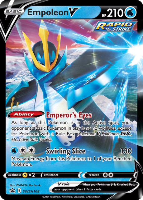 Empoleon V (Holofoil) (SWSH108) — SWSH Black Star Promos