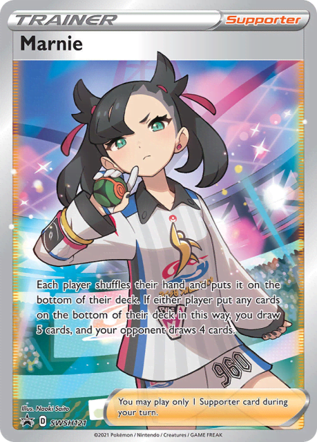 Marnie (Holofoil) (SWSH121) — SWSH Black Star Promos