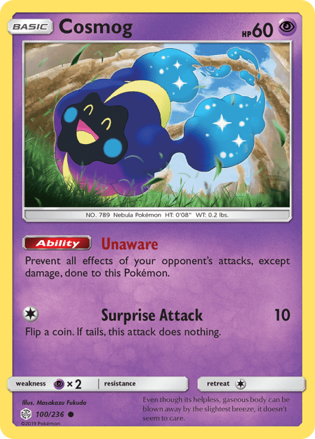 Cosmog (Reverse Holofoil) (100) — Cosmic Eclipse
