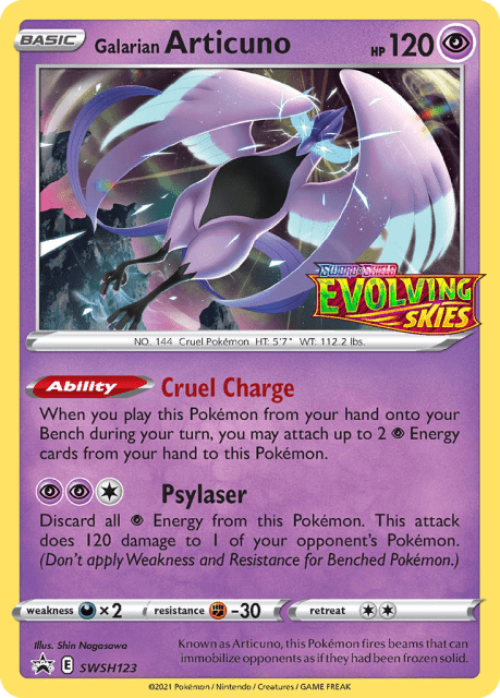 Galarian Articuno (Holofoil) (SWSH123) — SWSH Black Star Promos