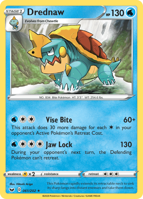 Drednaw (Reverse Holofoil) (61) — Sword & Shield