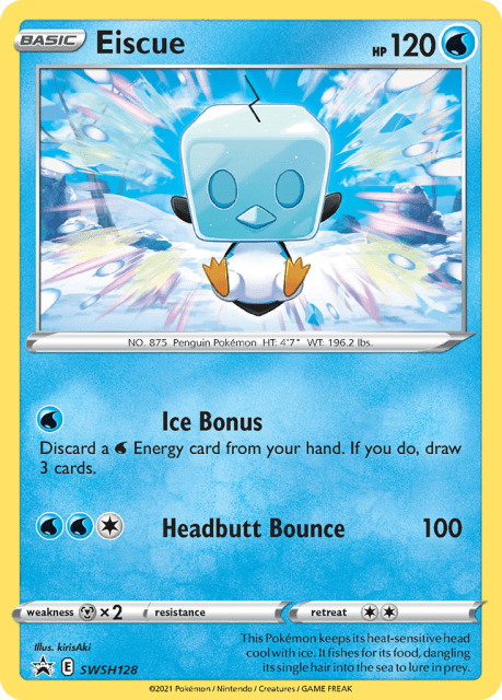 Eiscue (Holofoil) (SWSH128) — SWSH Black Star Promos