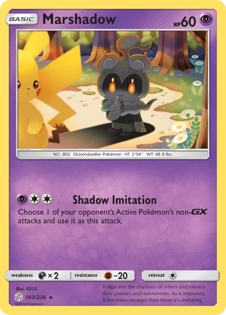 Marshadow (Reverse Holofoil) (103) — Cosmic Eclipse