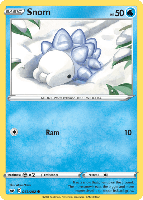 Snom (Reverse Holofoil) (63) — Sword & Shield