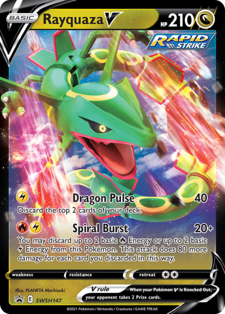 Rayquaza V (Holofoil) (SWSH147) — SWSH Black Star Promos