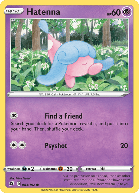Hatenna (Reverse Holofoil) (83) — Rebel Clash