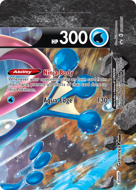 Greninja V-UNION (Holofoil) (SWSH156) — SWSH Black Star Promos