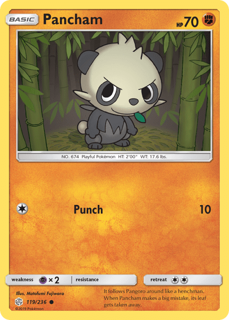Pancham (Reverse Holofoil) (119) — Cosmic Eclipse