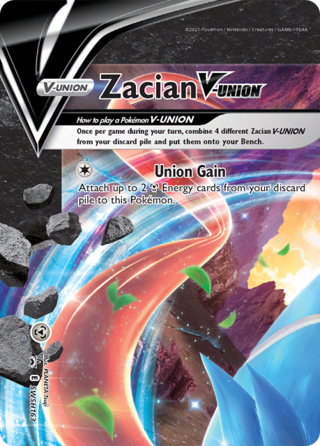 Zacian V-UNION (Holofoil) (SWSH163) — SWSH Black Star Promos