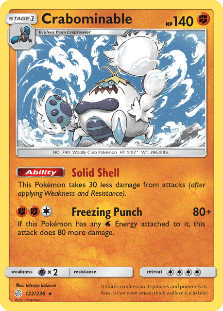 Crabominable (Reverse Holofoil) (122) — Cosmic Eclipse