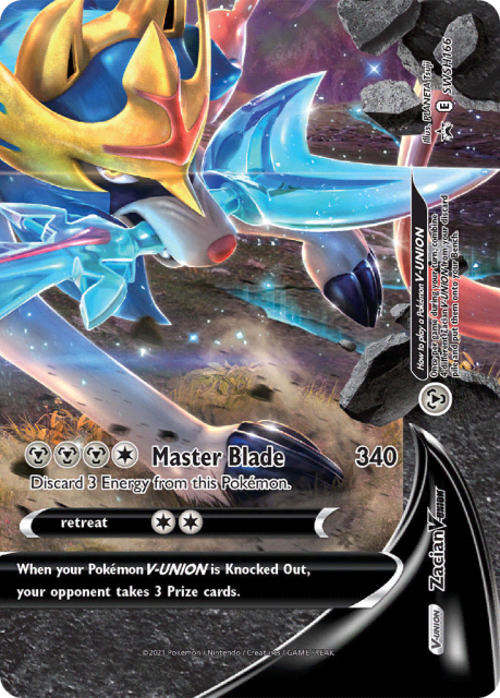 Zacian V-UNION (Holofoil) (SWSH166) — SWSH Black Star Promos