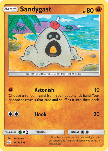 Sandygast (Reverse Holofoil) (126) — Cosmic Eclipse