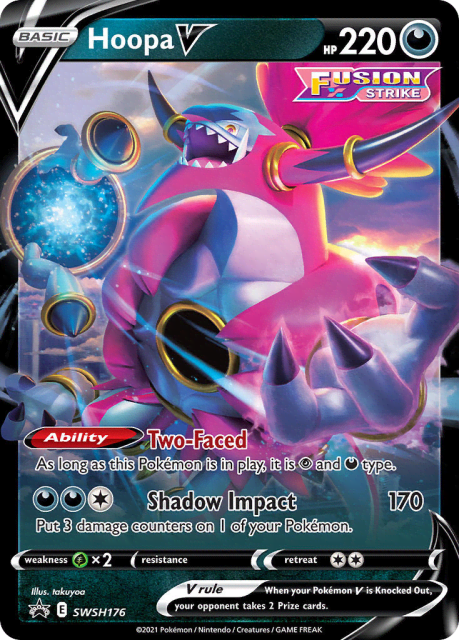 Hoopa V (Holofoil) (SWSH176) — SWSH Black Star Promos