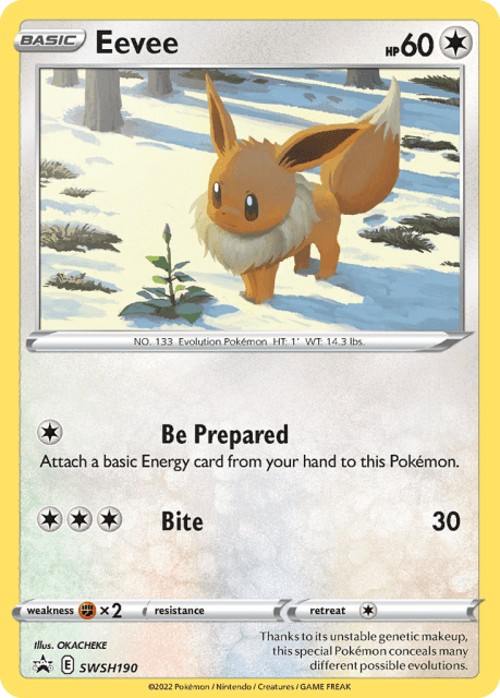 Eevee (Holofoil) (SWSH190) — SWSH Black Star Promos