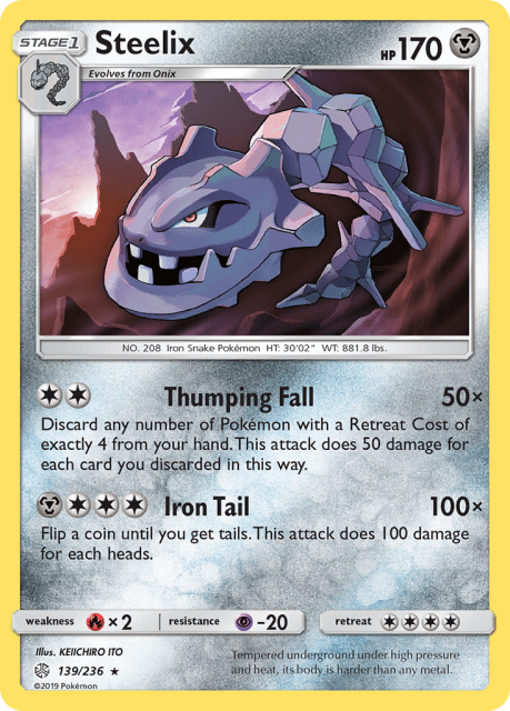 Steelix (Holofoil) (139) — Cosmic Eclipse