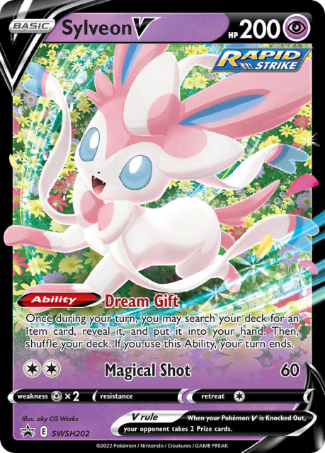 Sylveon V (Holofoil) (SWSH202) — SWSH Black Star Promos