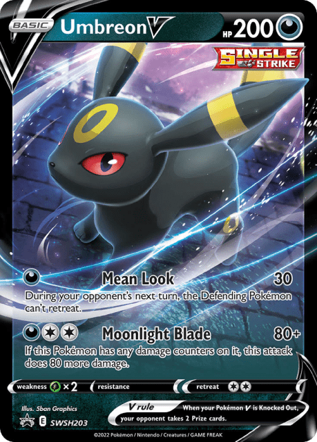 Umbreon V (Holofoil) (SWSH203) — SWSH Black Star Promos