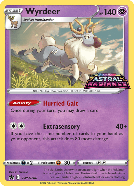 Wyrdeer (Holofoil) (SWSH206) — SWSH Black Star Promos