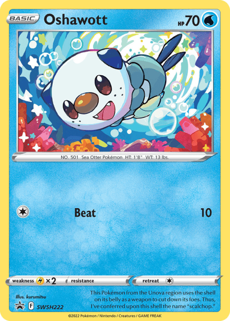 Oshawott (Holofoil) (SWSH222) — SWSH Black Star Promos