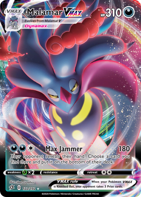 Malamar VMAX (Holofoil) (122) — Rebel Clash
