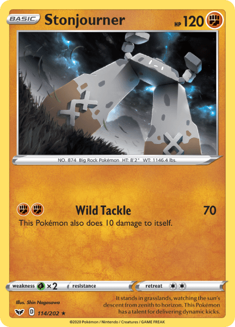 Stonjourner (Reverse Holofoil) (114) — Sword & Shield