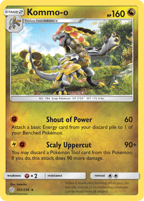 Kommo-o (Holofoil) (163) — Cosmic Eclipse