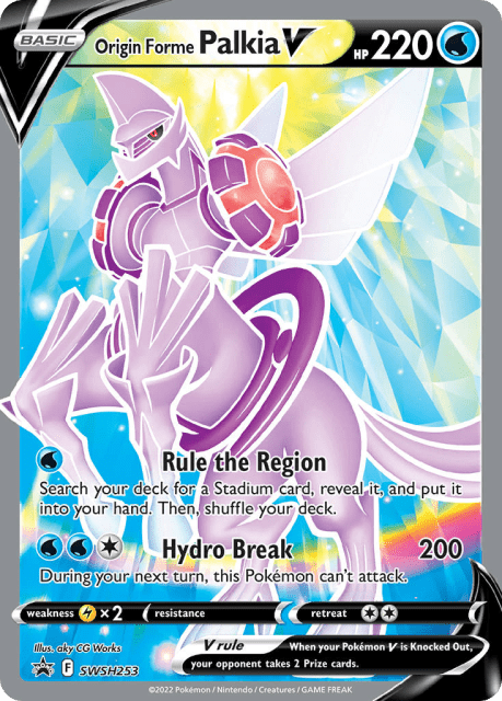 Origin Forme Palkia V (Holofoil) (SWSH253) — SWSH Black Star Promos
