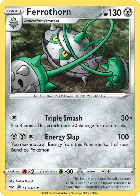Ferrothorn (Reverse Holofoil) (131) — Sword & Shield