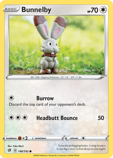 Bunnelby (Reverse Holofoil) (146) — Rebel Clash