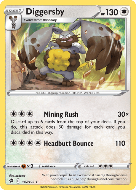 Diggersby (Reverse Holofoil) (147) — Rebel Clash