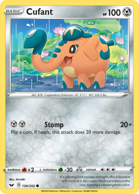 Cufant (Reverse Holofoil) (136) — Sword & Shield