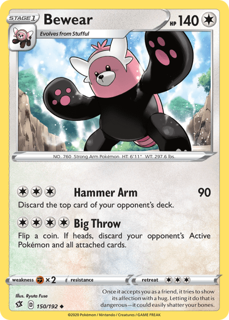 Bewear (Reverse Holofoil) (150) — Rebel Clash