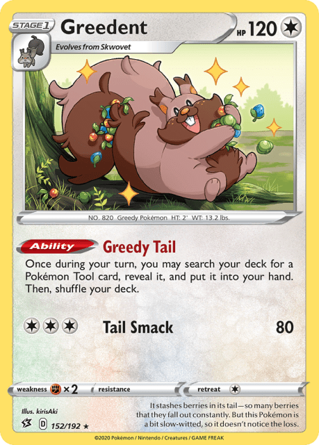 Greedent (Reverse Holofoil) (152) — Rebel Clash
