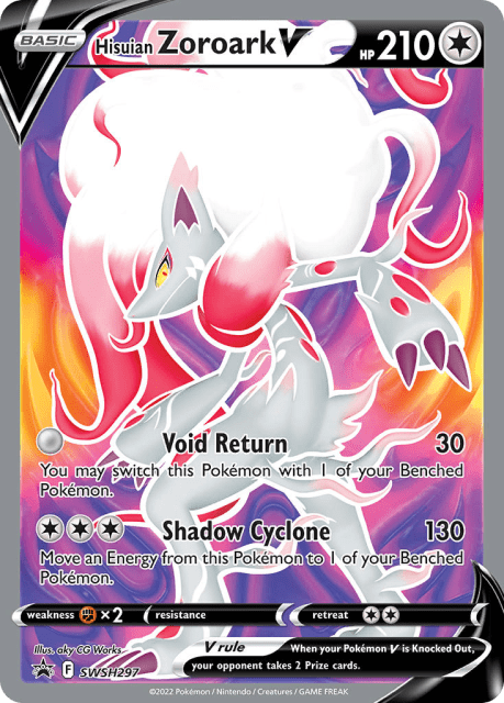 Hisuian Zoroark V (Holofoil) (SWSH297) — SWSH Black Star Promos