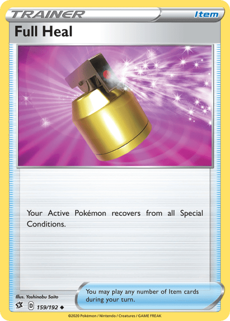 Full Heal (Reverse Holofoil) (159) — Rebel Clash