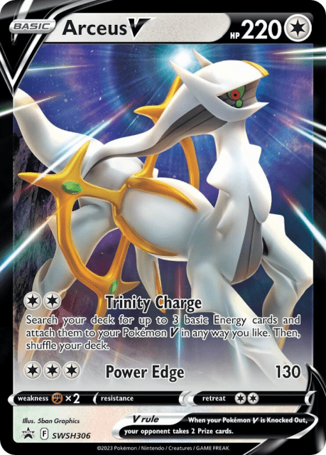 Arceus V (Holofoil) (SWSH306) — SWSH Black Star Promos