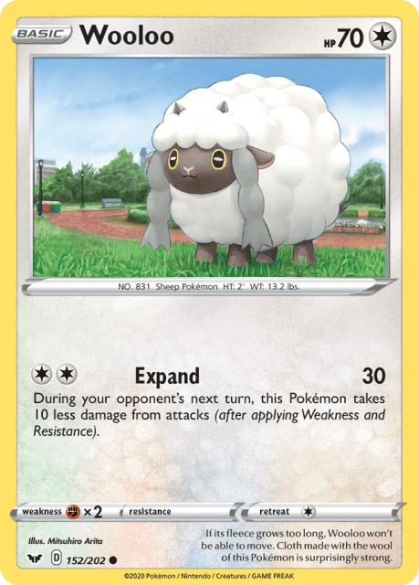 Wooloo (Reverse Holofoil) (152) — Sword & Shield