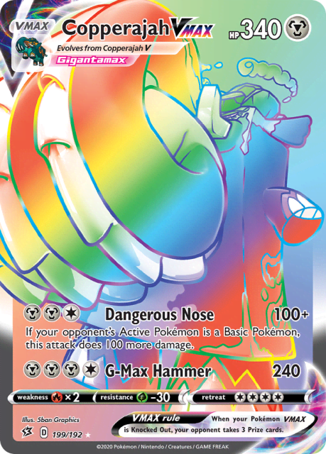 Copperajah VMAX (Holofoil) (199) — Rebel Clash